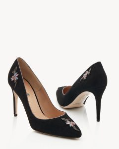 Kuk Decolletè classico a tacco 85 in camoscio nero Francesco Lanzoni Shoes