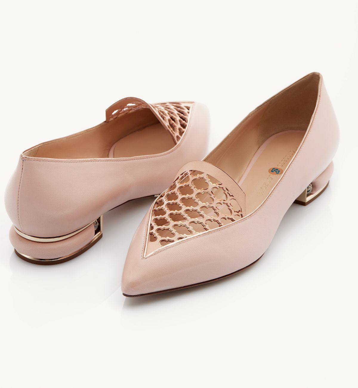 Aisha 20 heel ballerina in nude nappa Francesco Lanzoni Shoes